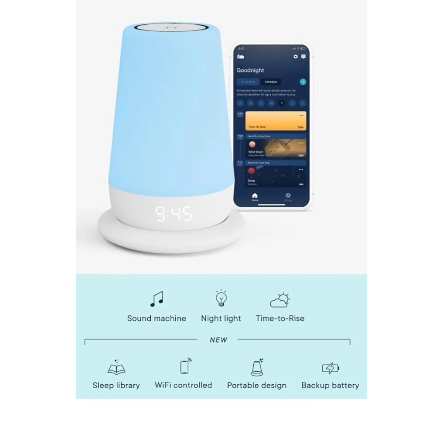 Hatch Rest+ 2nd Gen Baby & Kids Sound Machine Night Light - photo 3