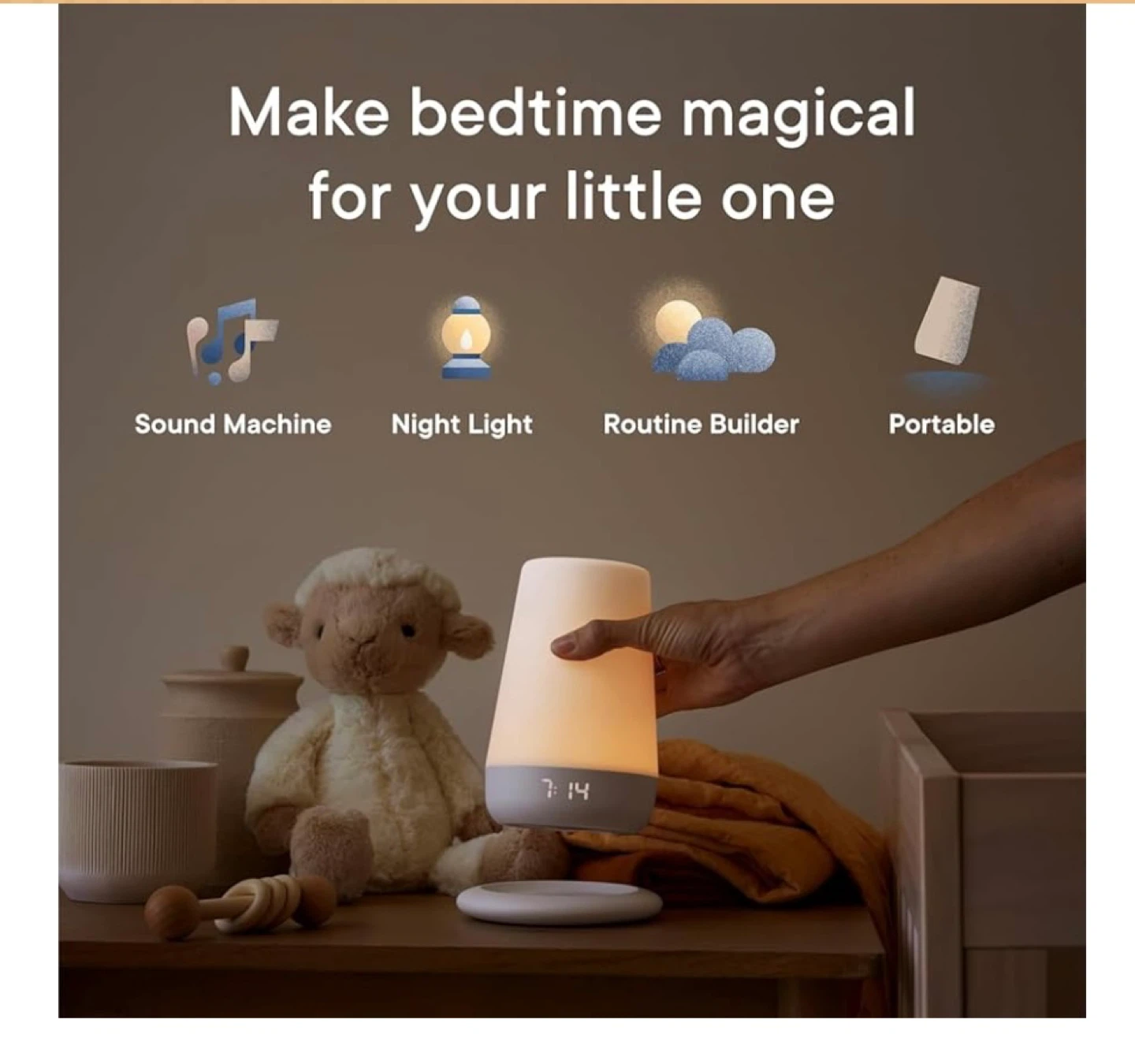 Hatch Rest+ 2nd Gen Baby & Kids Sound Machine Night Light - photo 4