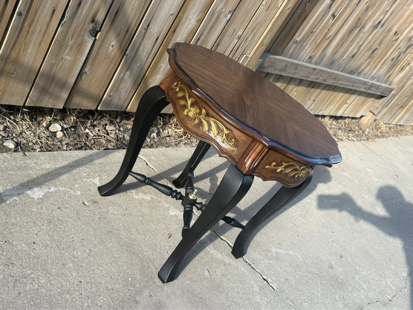 Vintage Carved Side Table - photo 3