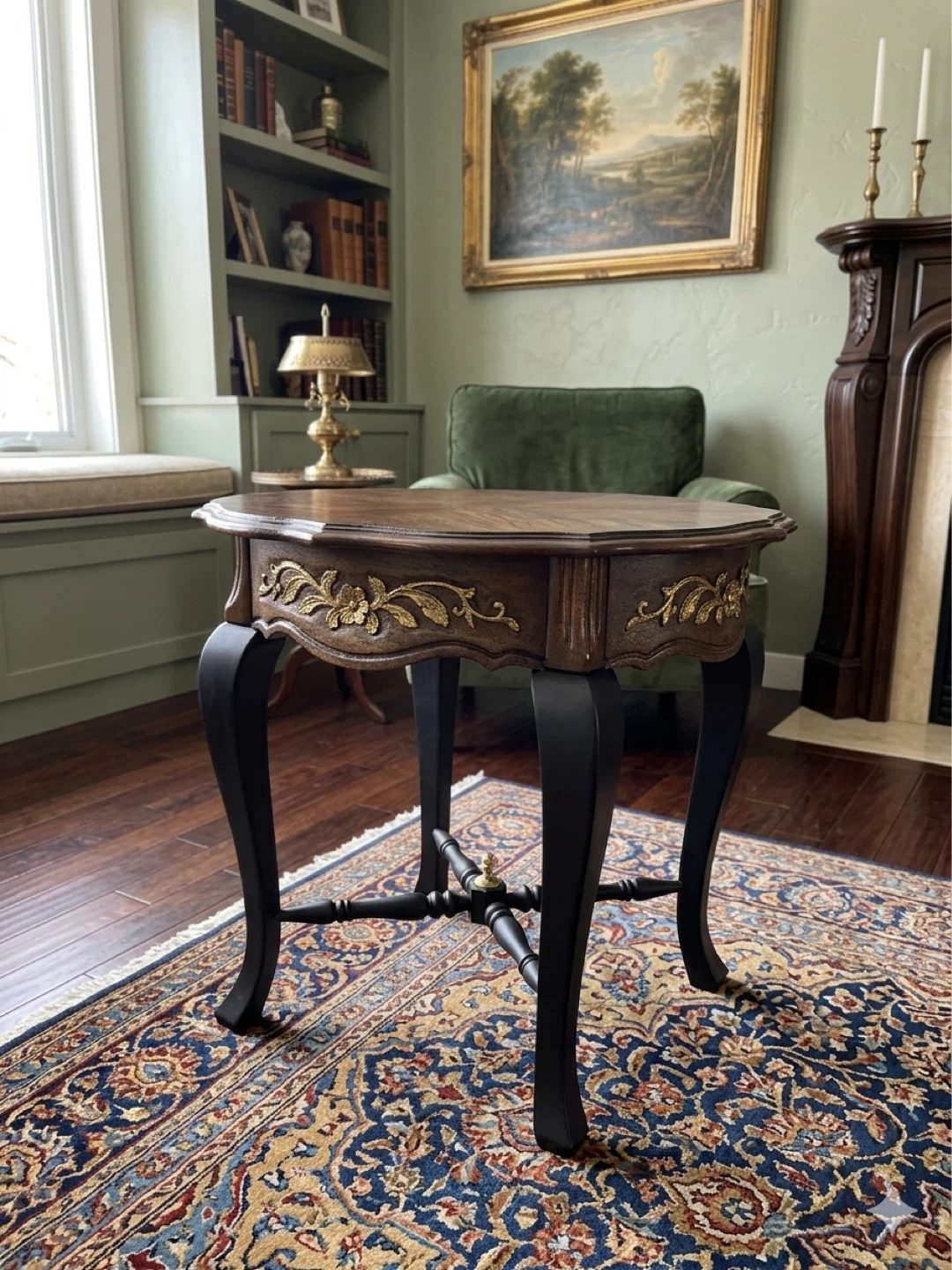 Vintage Carved Side Table