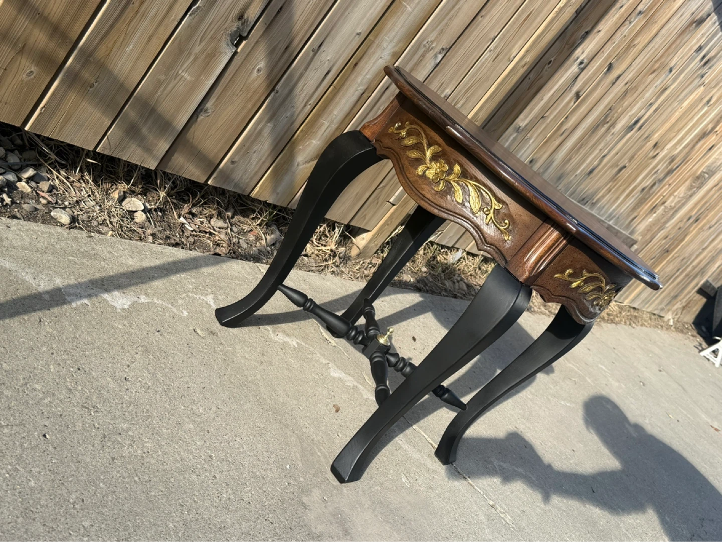 Vintage Carved Side Table - photo 4