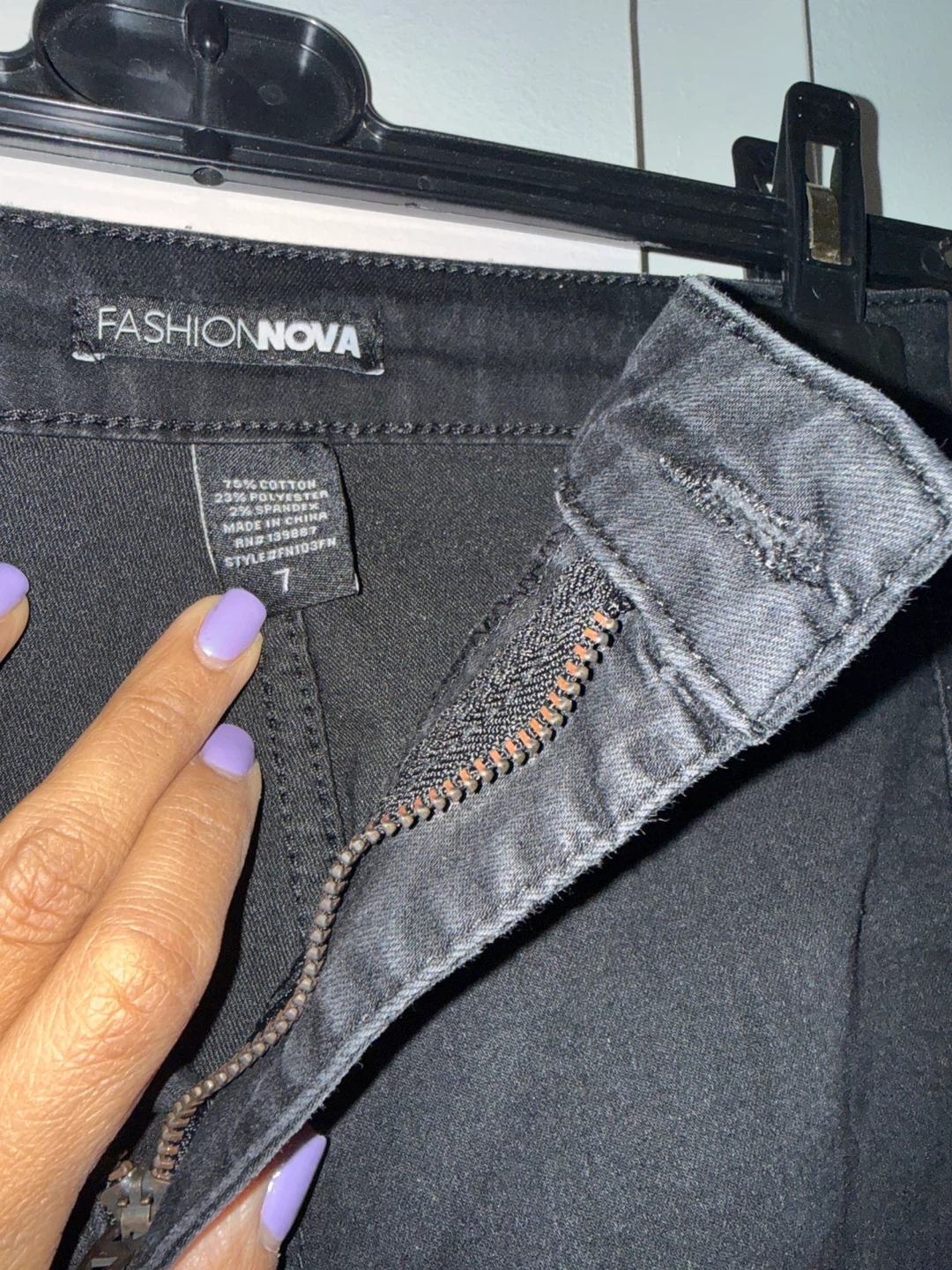 Fashion Nova Black High Waisted Jeans Size 7 - photo 2