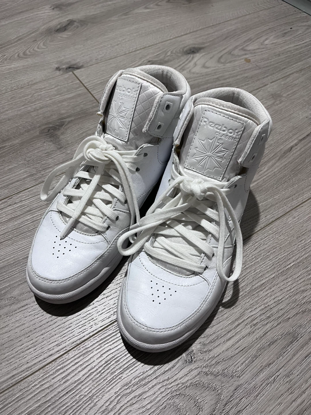 Reebok Classic White High-Top Sneakers