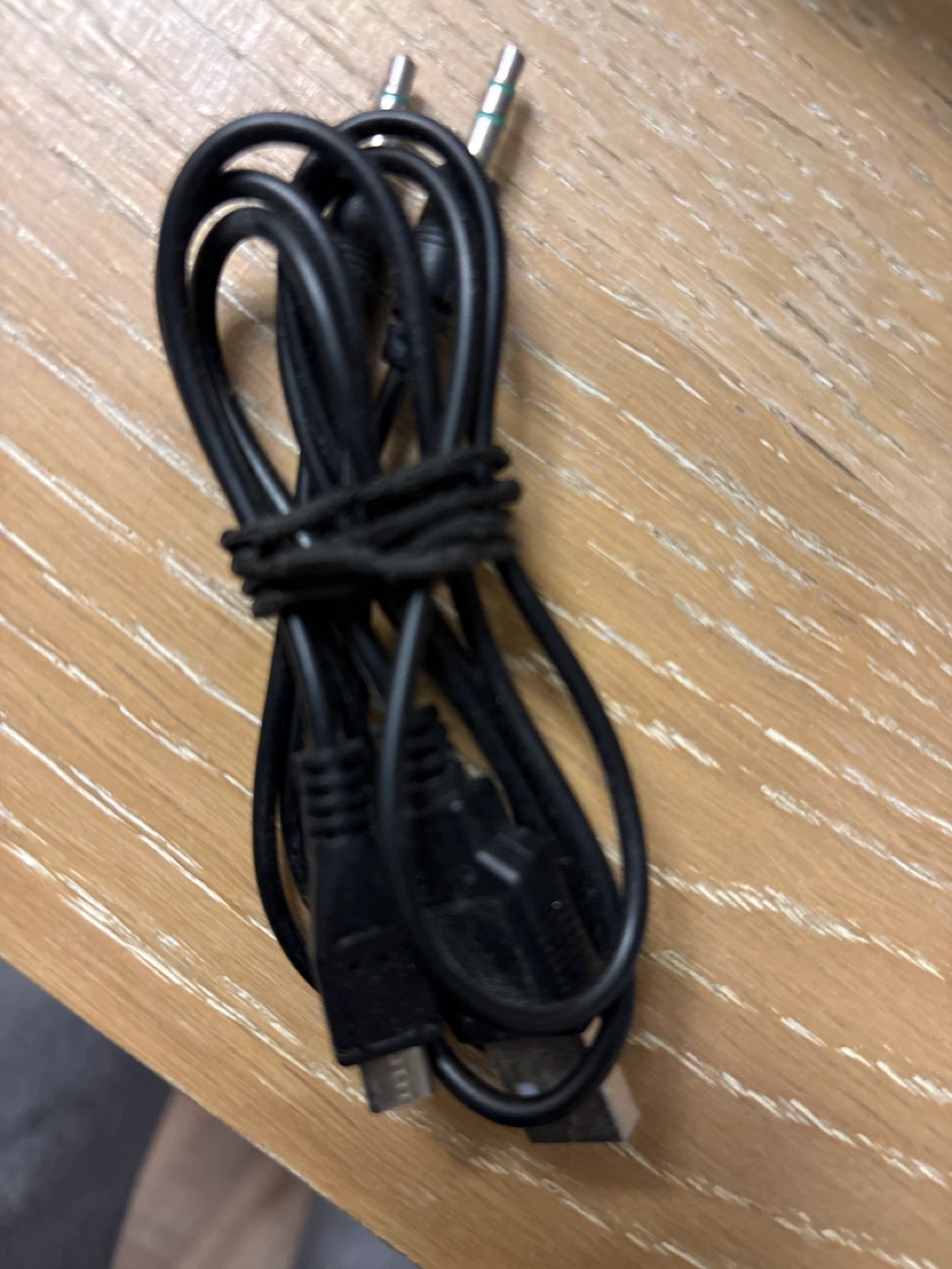 USB to Micro USB Charging Cable with 3.5mm Jack