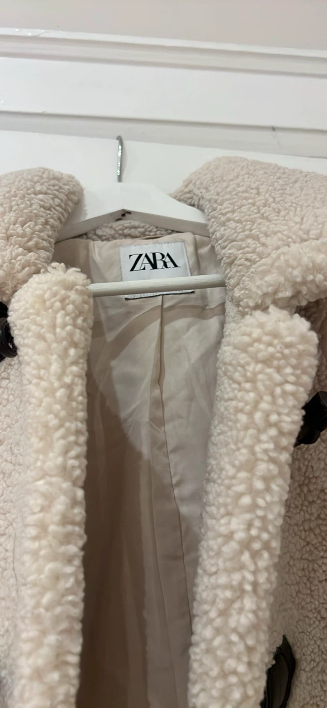 ZARA Cream Teddy Coat - photo 2