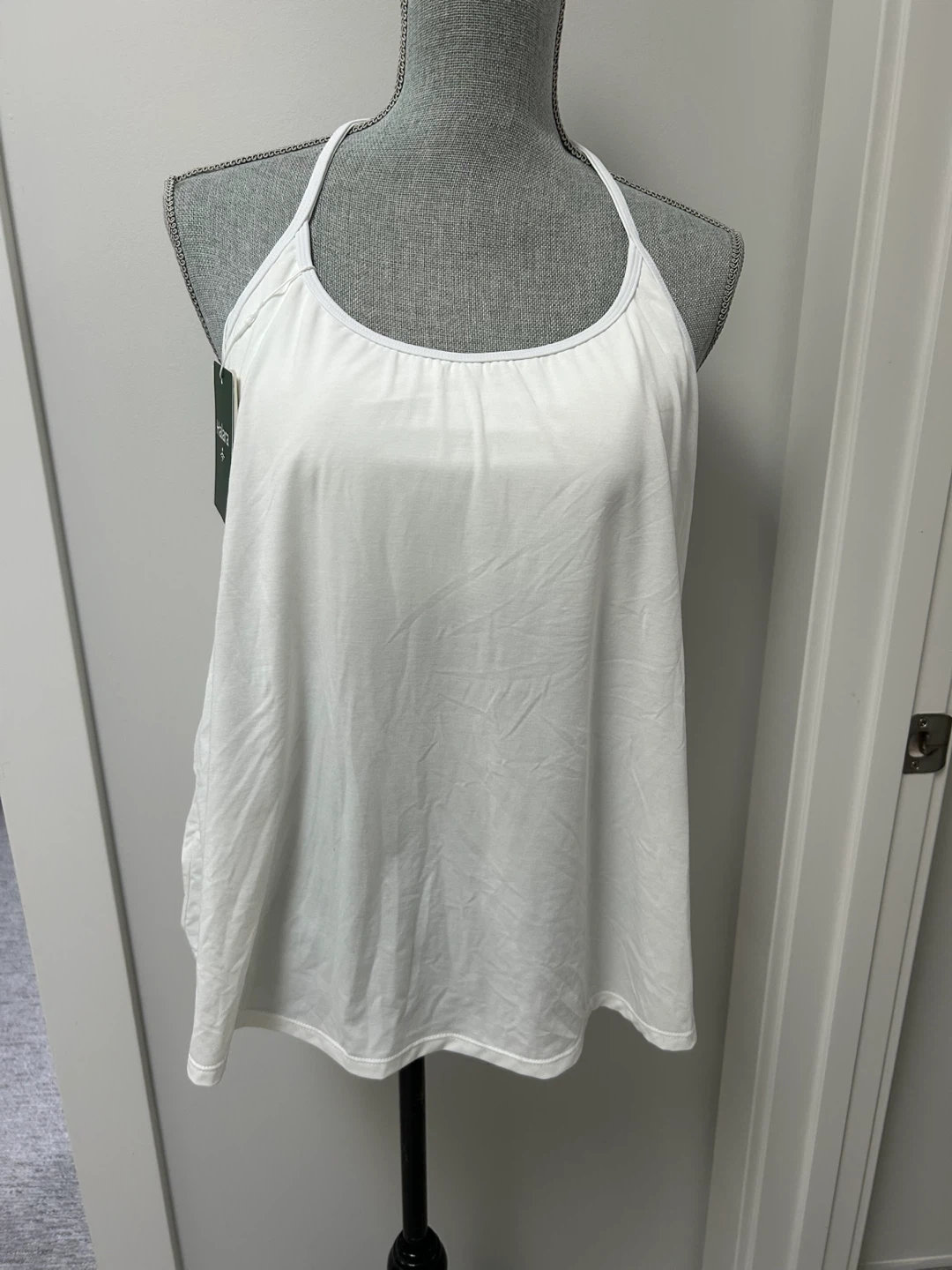 Halara White Halter Tank Top NWT large - photo 4
