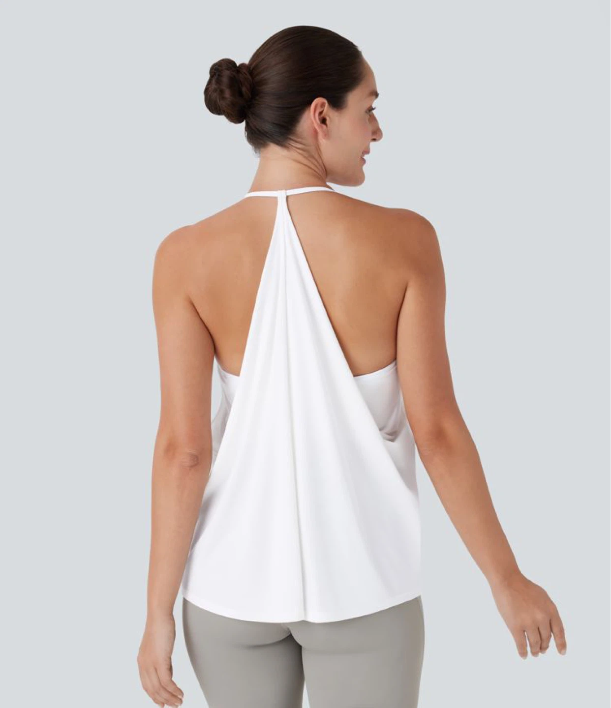 Halara White Halter Tank Top NWT large - photo 3