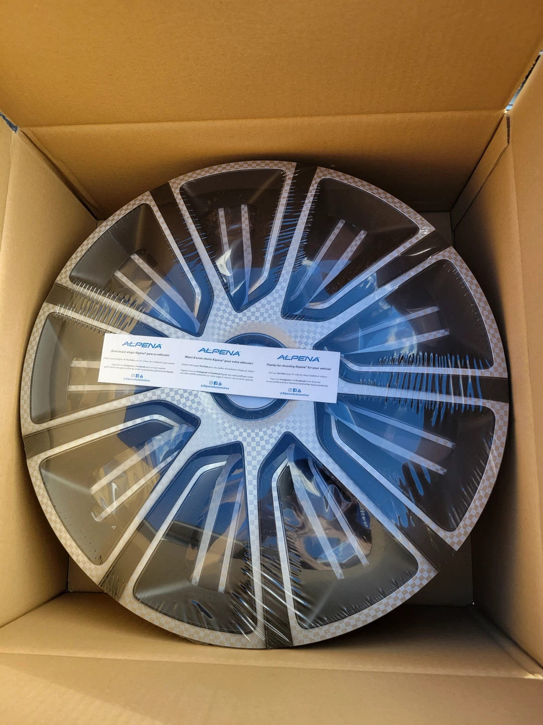 16 inch Wheel Covers silver-black
