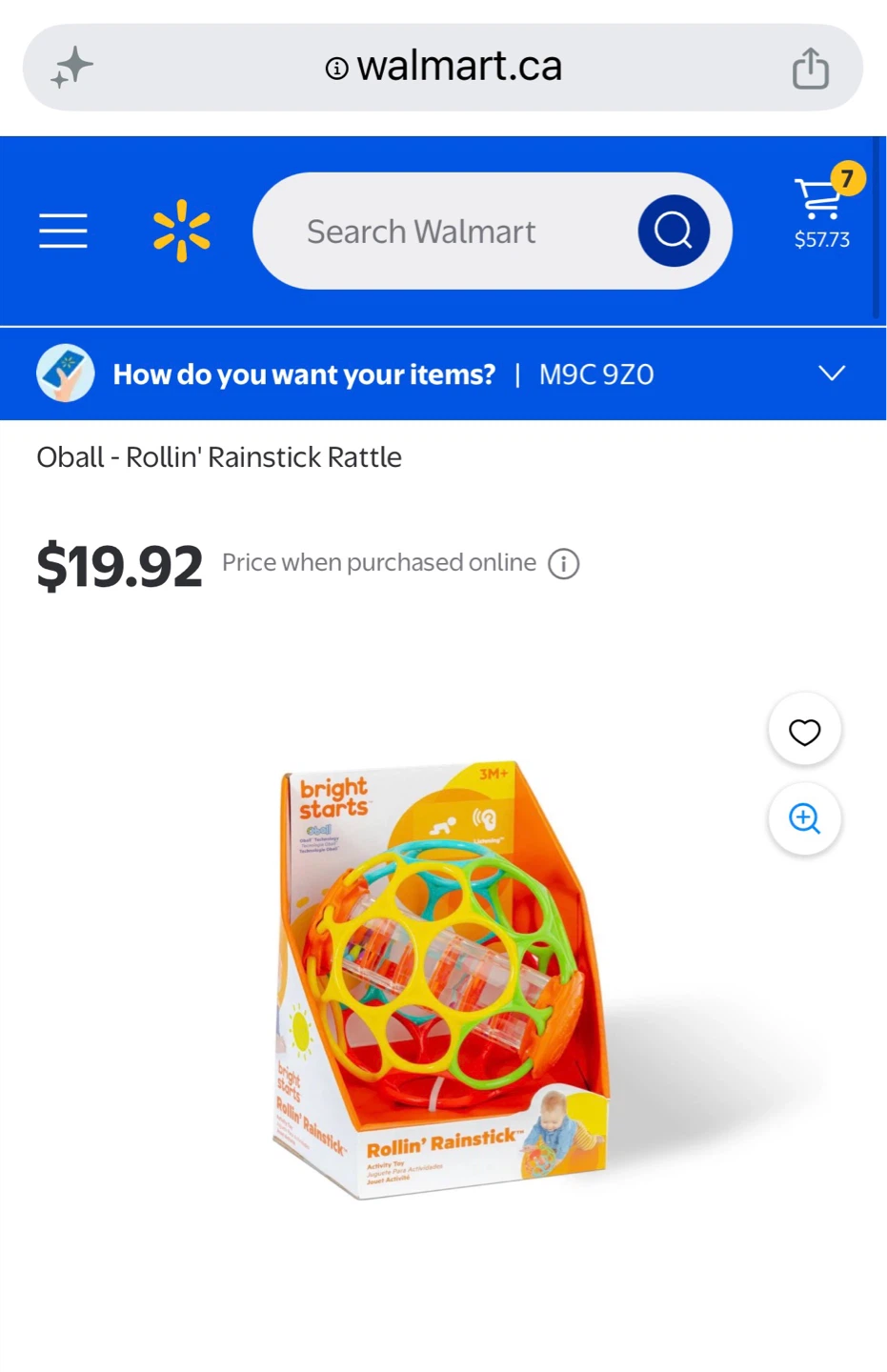 Oball Colorful Rattle Ball - photo 3
