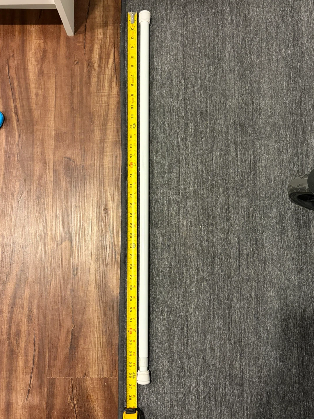 White Extendable Tension Rod