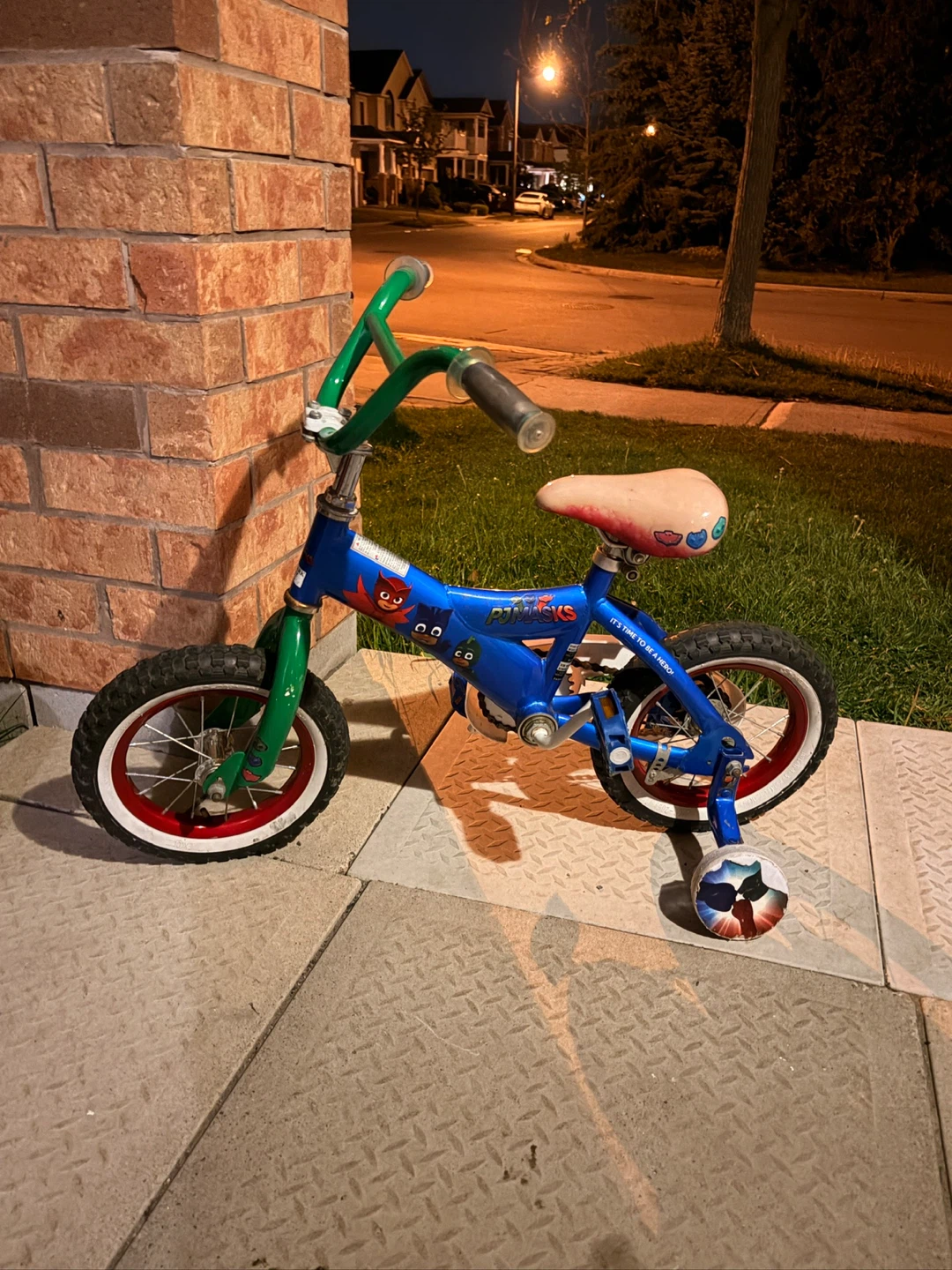Blue Pj Masks Kids Training Bike