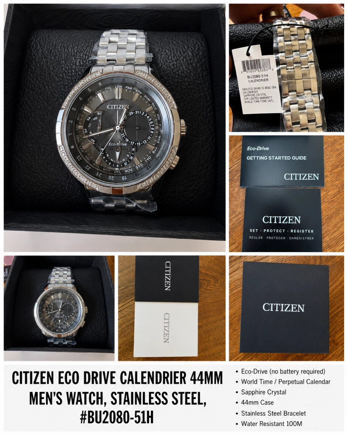 Citizen Eco-Drive Calendrier Men's Watch BU2080-51H - photo 4