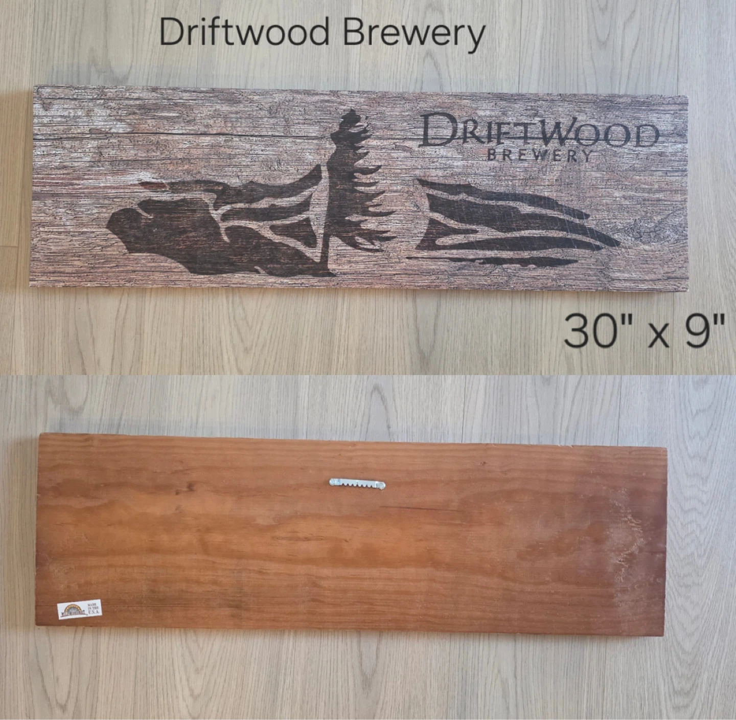 Driftwood Brewery Sign 30" x 9"