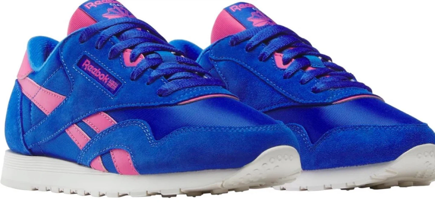 Brand New Reebok Classic Sneakers Women’s Size 7.5 Blue/Pink - photo 3
