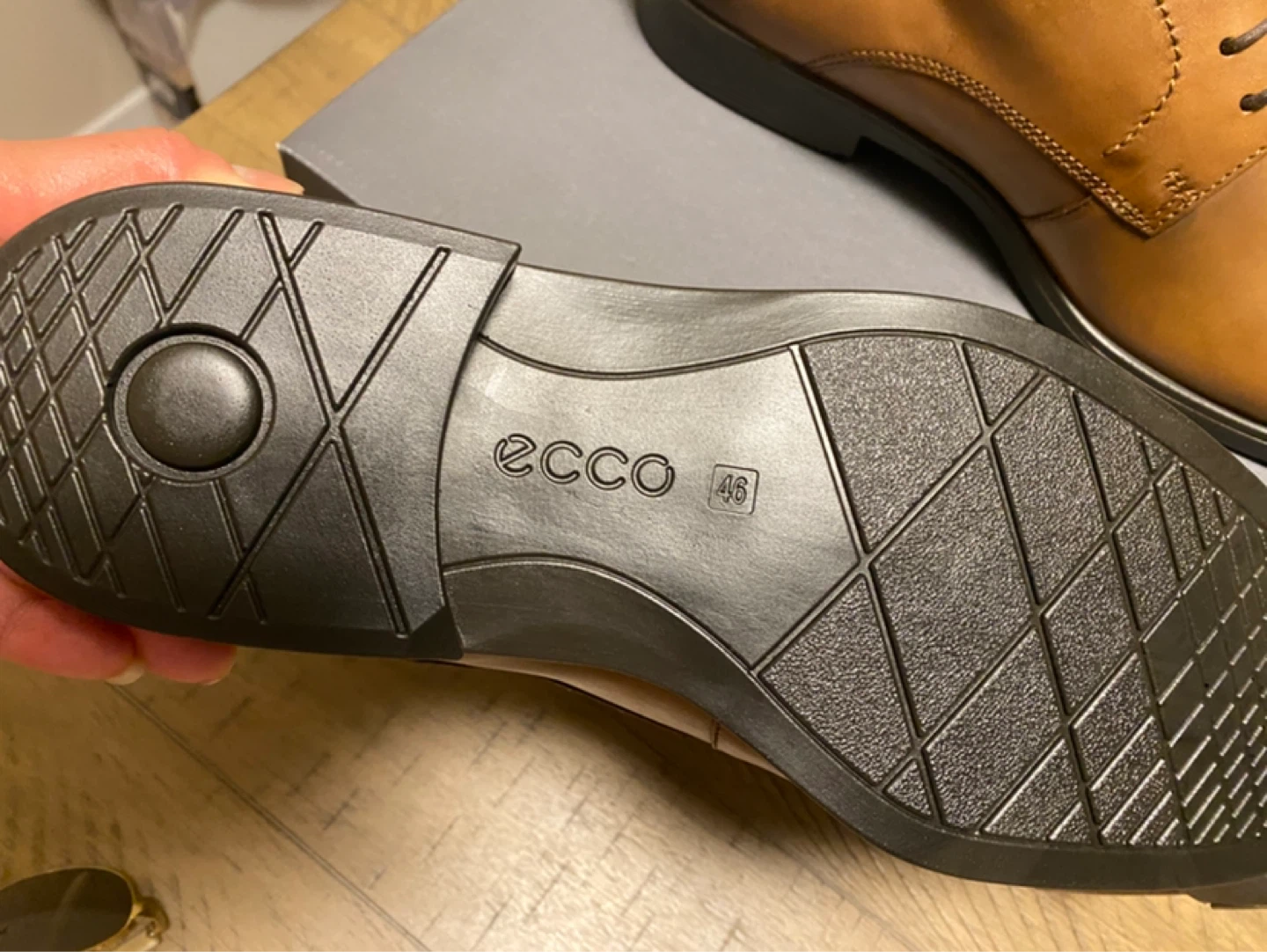 ECCO Melbourne Leather Derby Shoes Amber Size 46 - photo 3