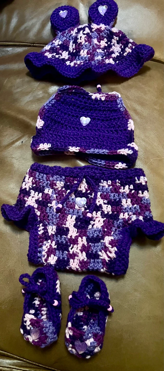 Handmade Crochet Baby Outfit - photo 2