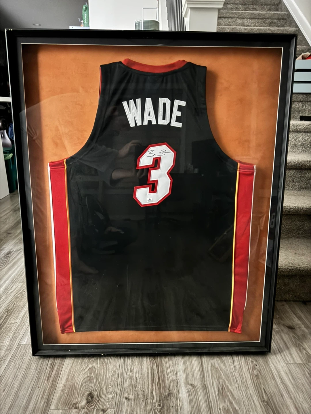 Dwyane Wade Signed and Framed Jersey