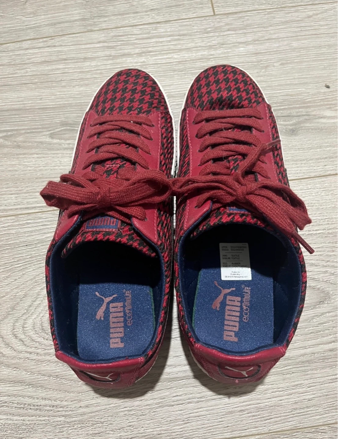 Puma Red Houndstooth Sneakers - photo 2