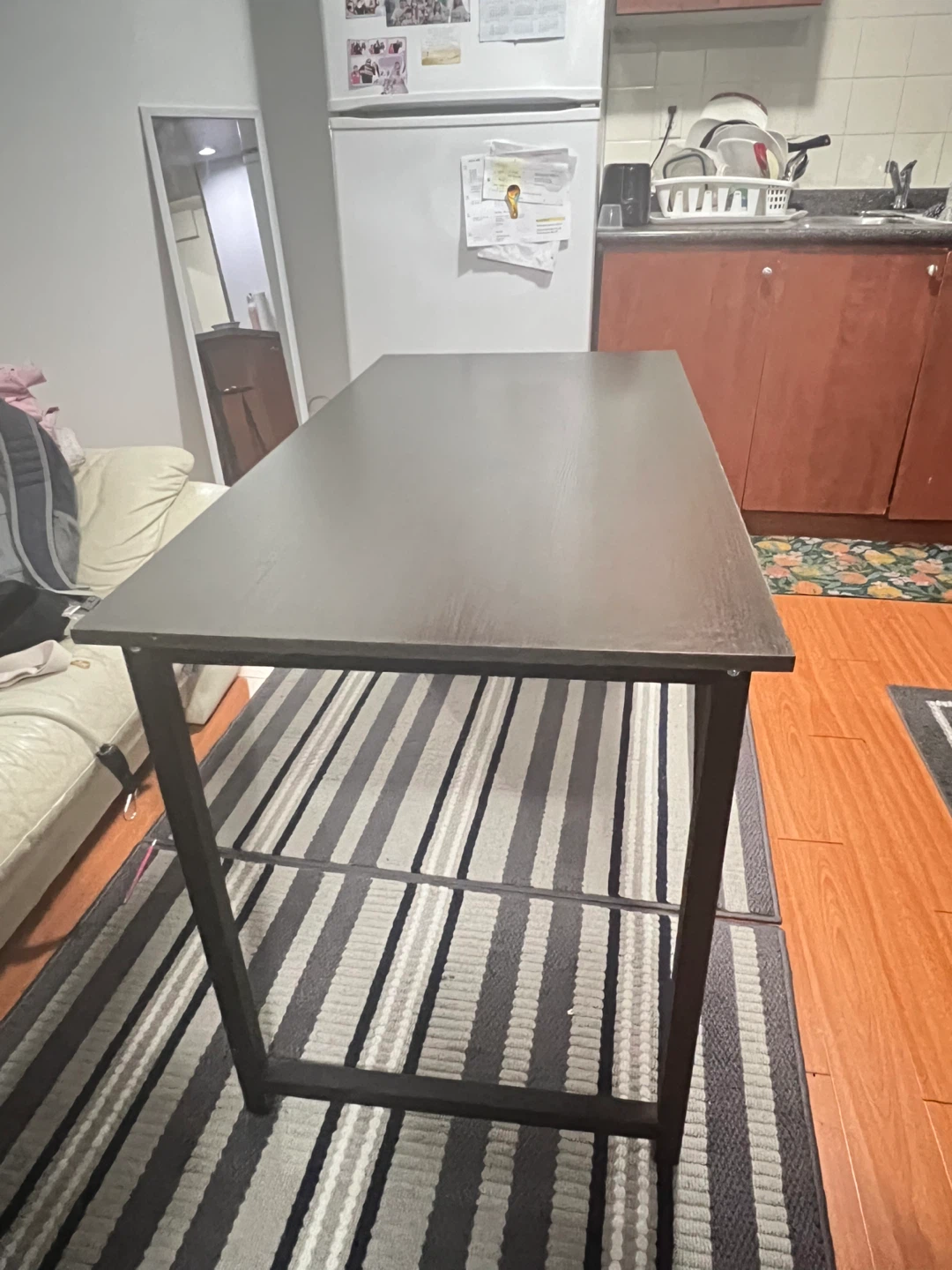 Dark Brown Rectangular Desk - photo 2