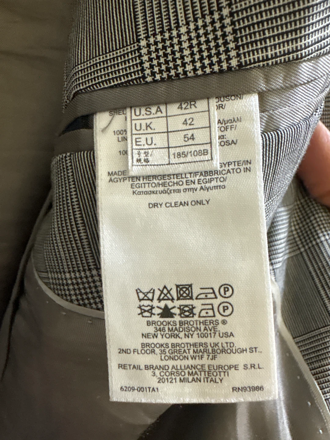 Brooks Brothers Men's Plaid Suit - 42R - photo 4
