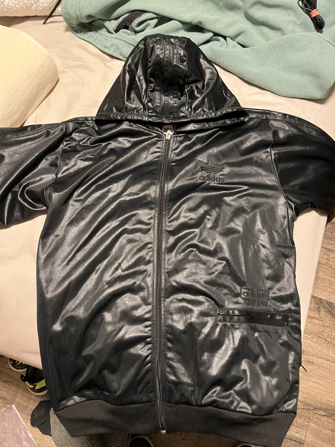Adidas Chile 62 Hooded Track Jacket Black