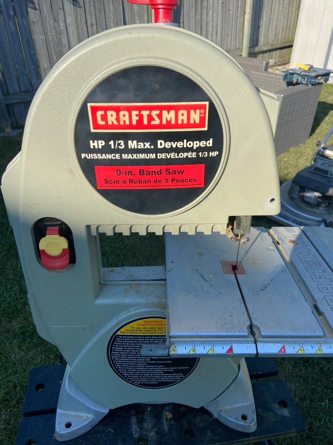 Craftsman 9” Bandsaw