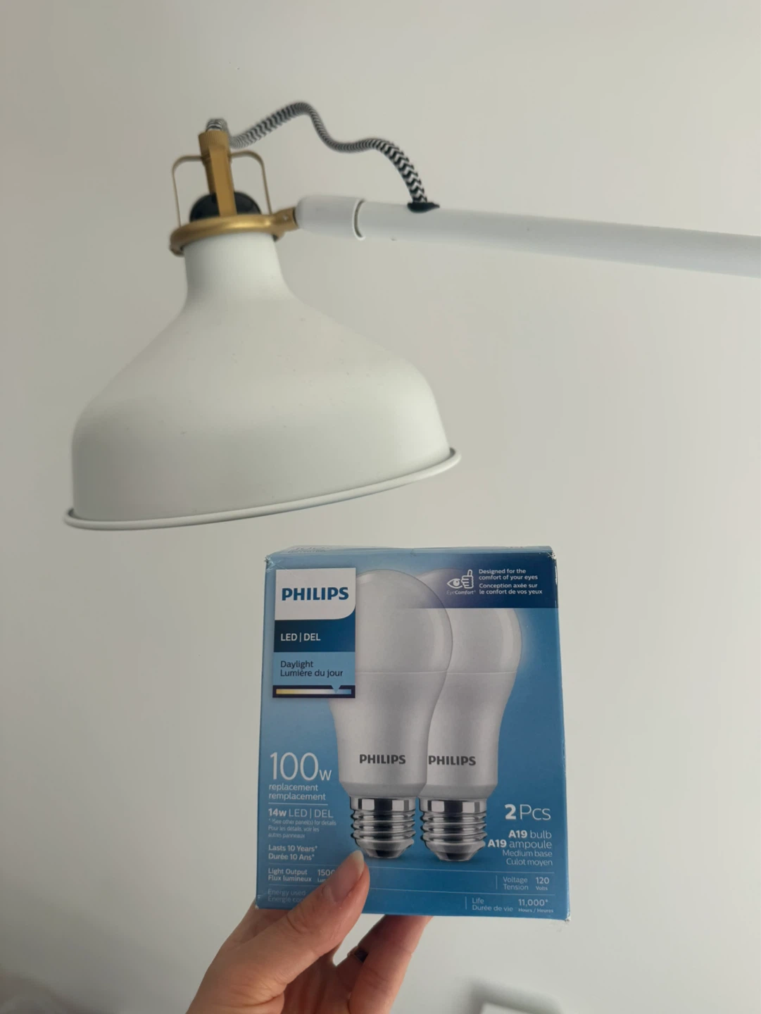 Ikea RANARP Floor Lamp with white light bulbs set - photo 5