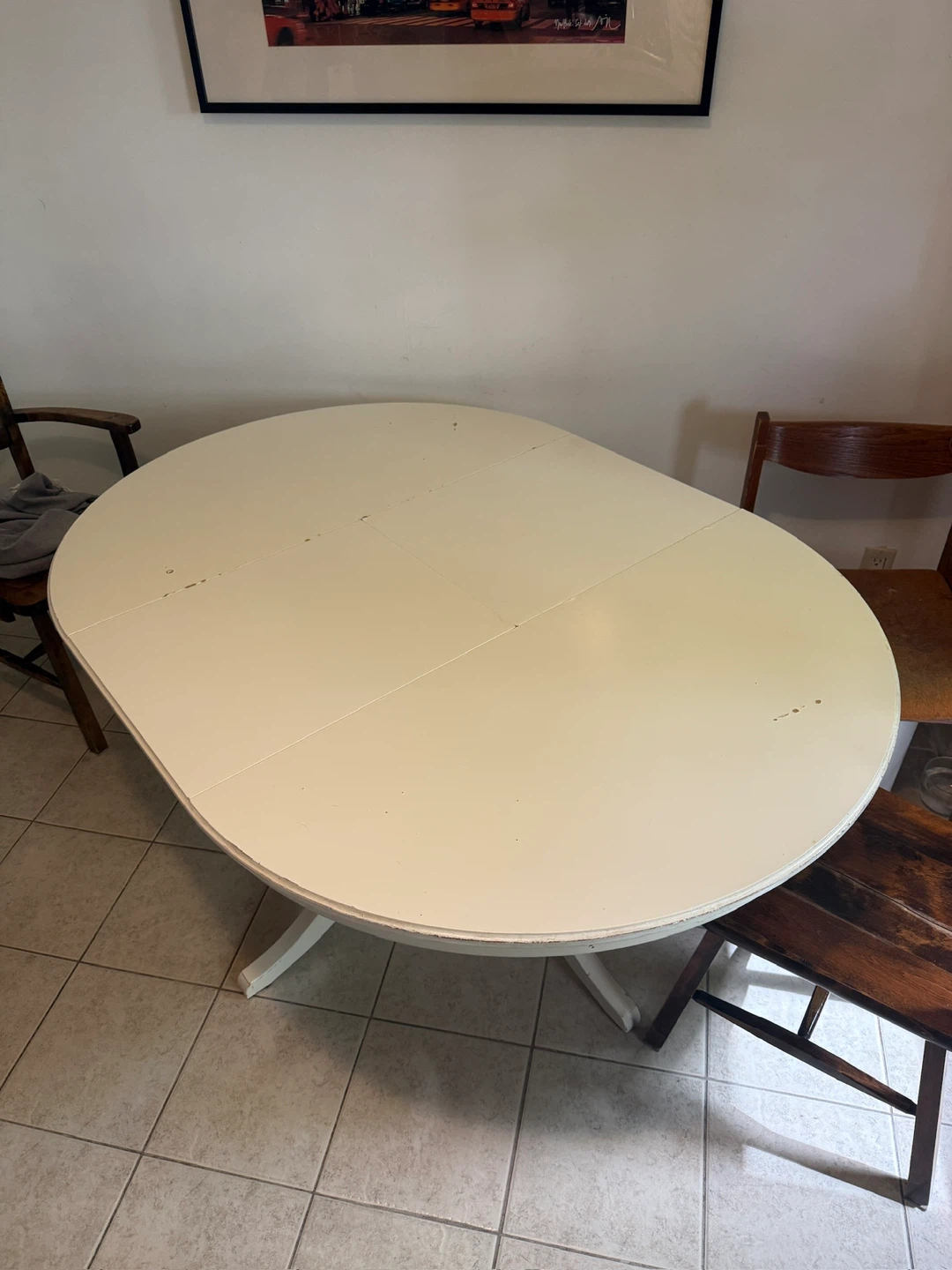 IKEA ROSENTORP extendable dining table white – 110/155 cm - photo 4