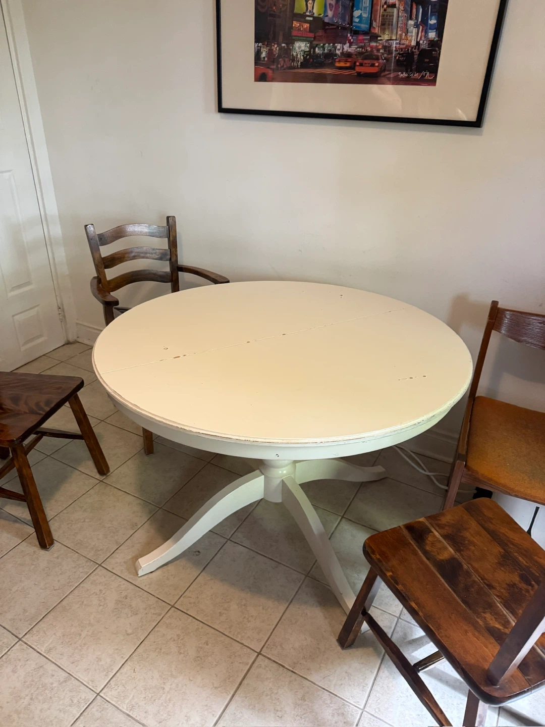 IKEA ROSENTORP extendable dining table white – 110/155 cm
