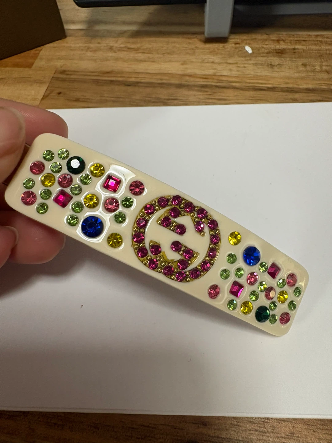 Gucci Crystal Embellished Hair Clip