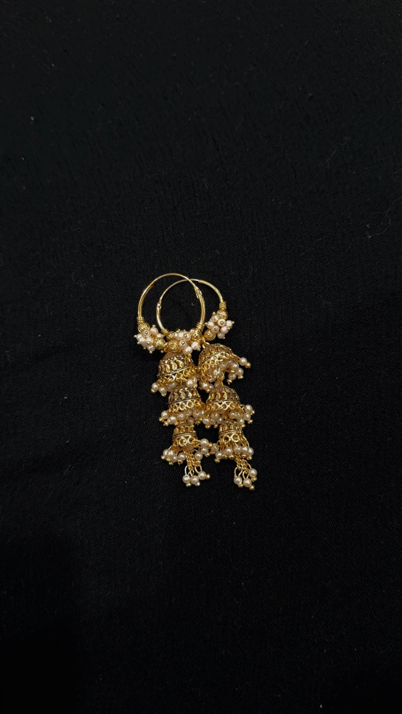 Assorted Jhumka Earrings and Jewelry Set