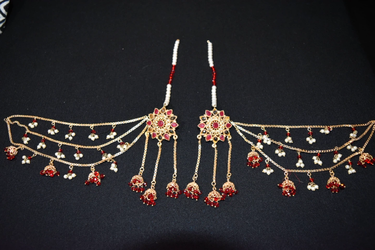 Assorted Jhumka Earrings and Jewelry Set - photo 4