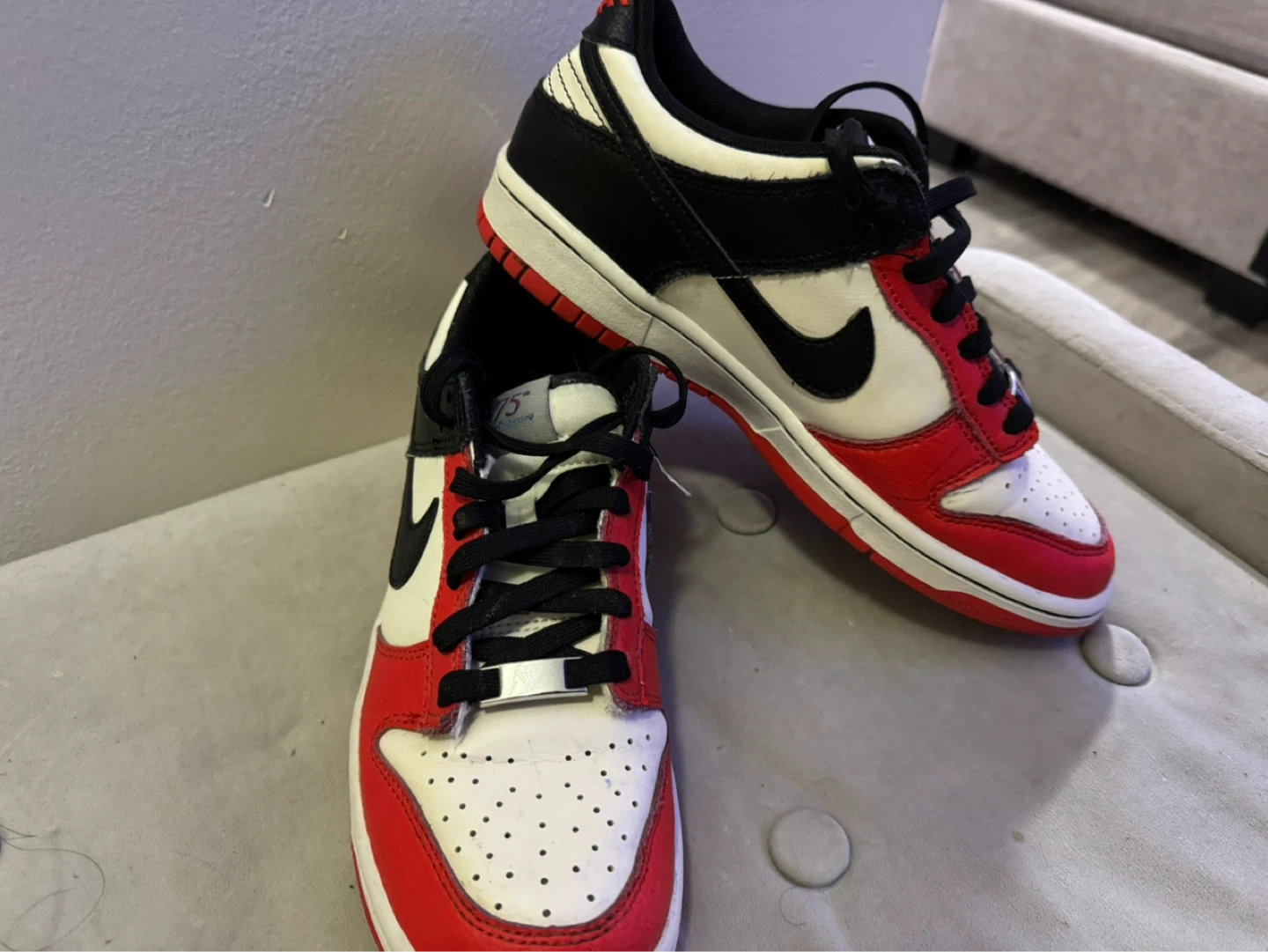 Nike Dunk Low NBA 75th Anniversary Chicago Sneakers - photo 4