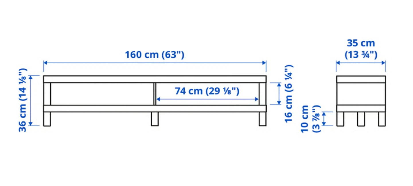 IKEA TV Stand / Media Console – White - photo 4