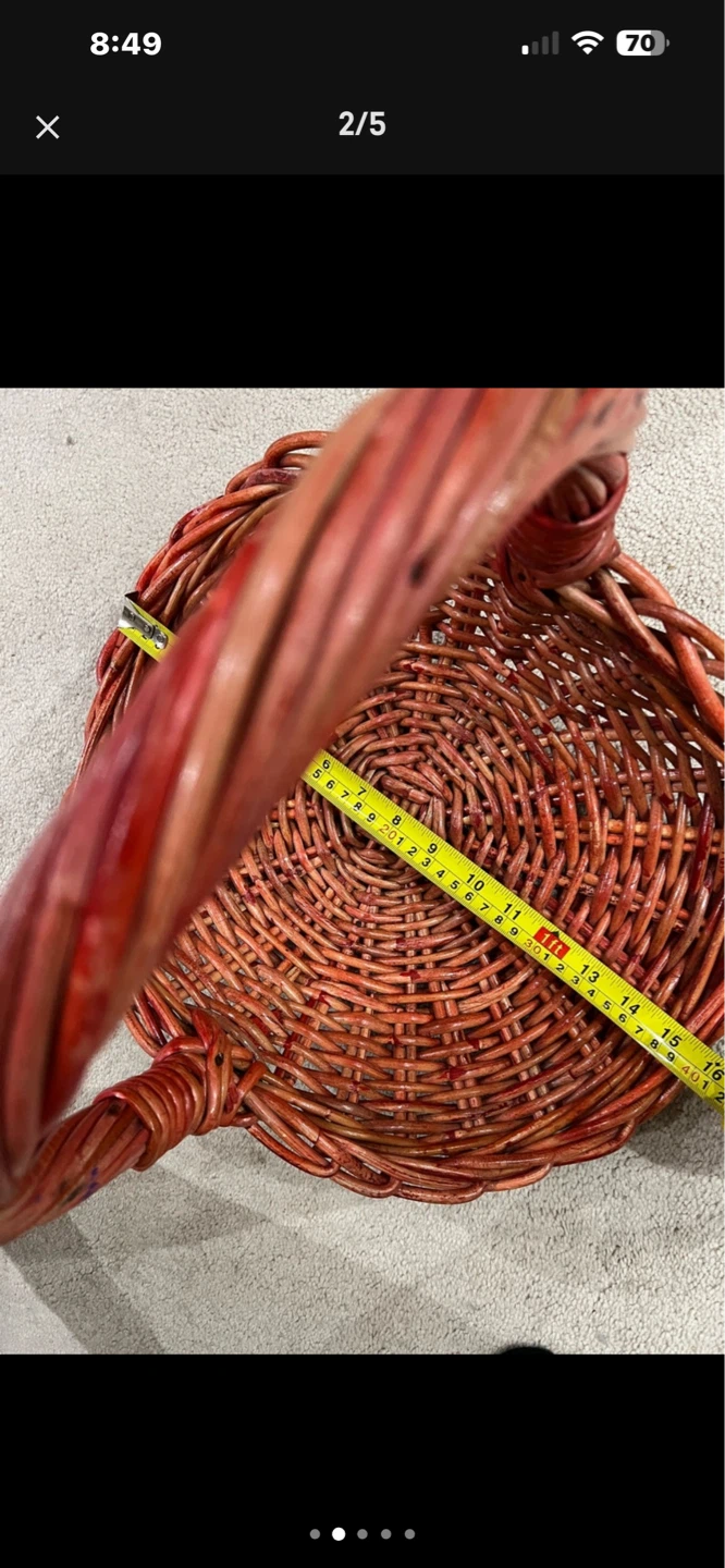 Wicker Basket with Handle - photo 4