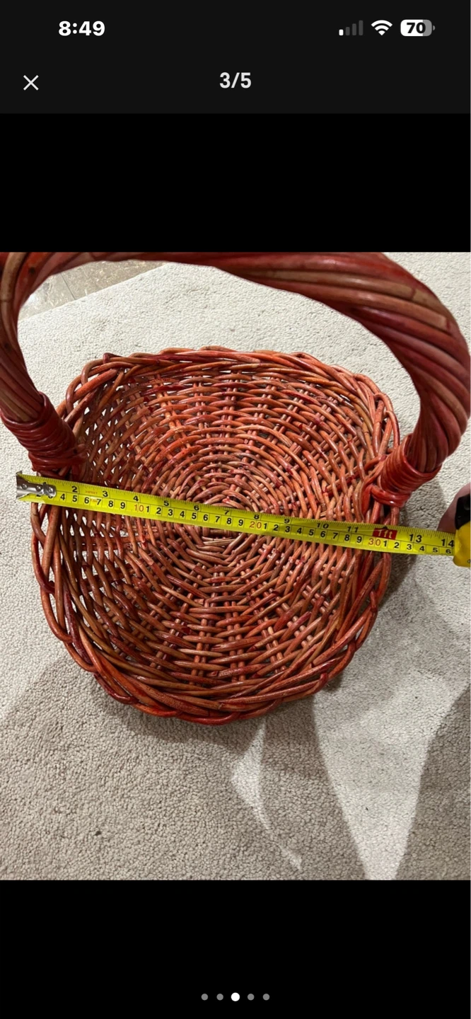 Wicker Basket with Handle - photo 2