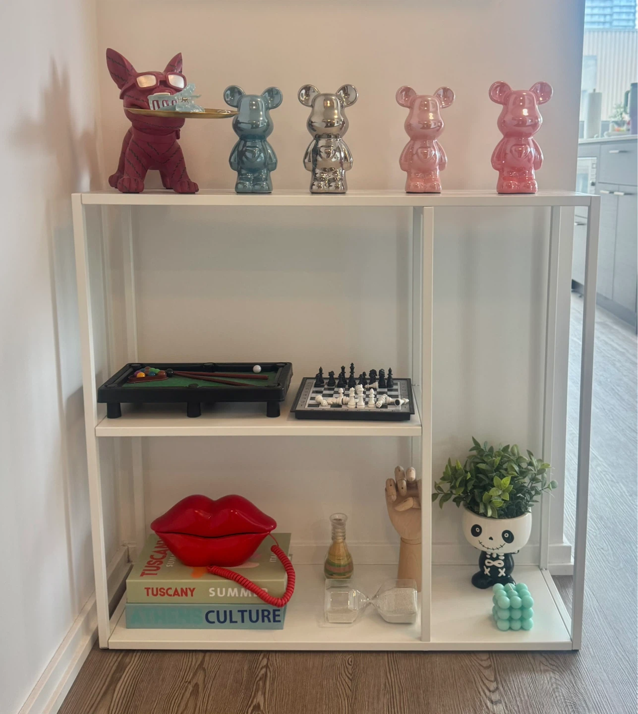 White Console Table / Entryway Shelf