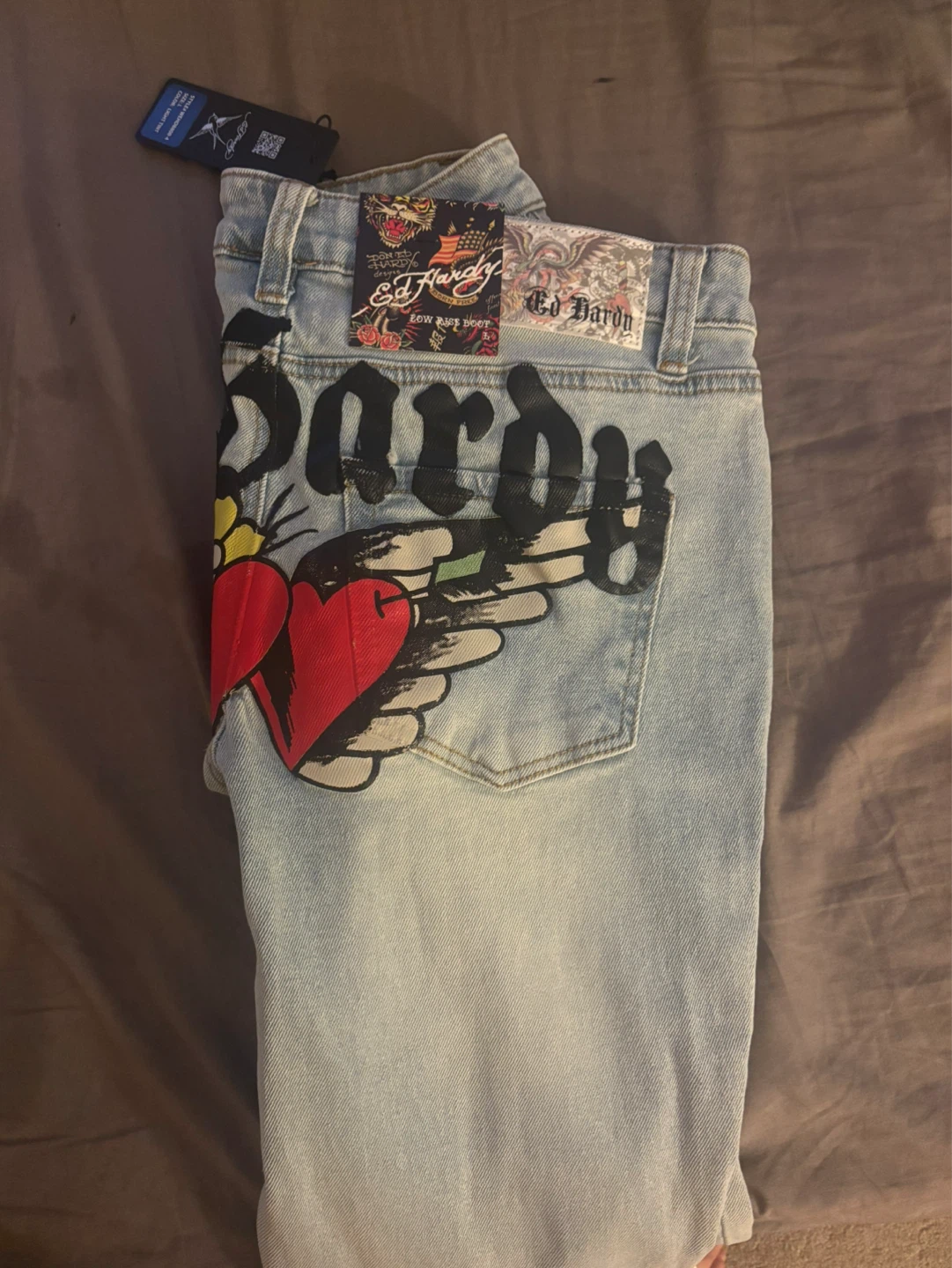 Ed Hardy Low Rise Boot Jeans Size L - photo 3