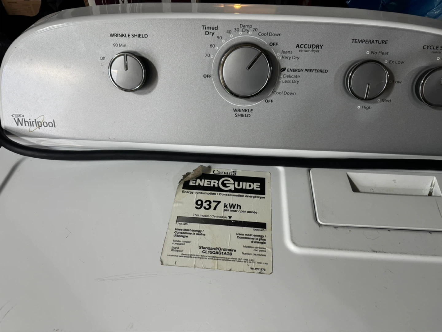 Whirlpool Electric HE Sensor Dryer (Delivery Available) - photo 5