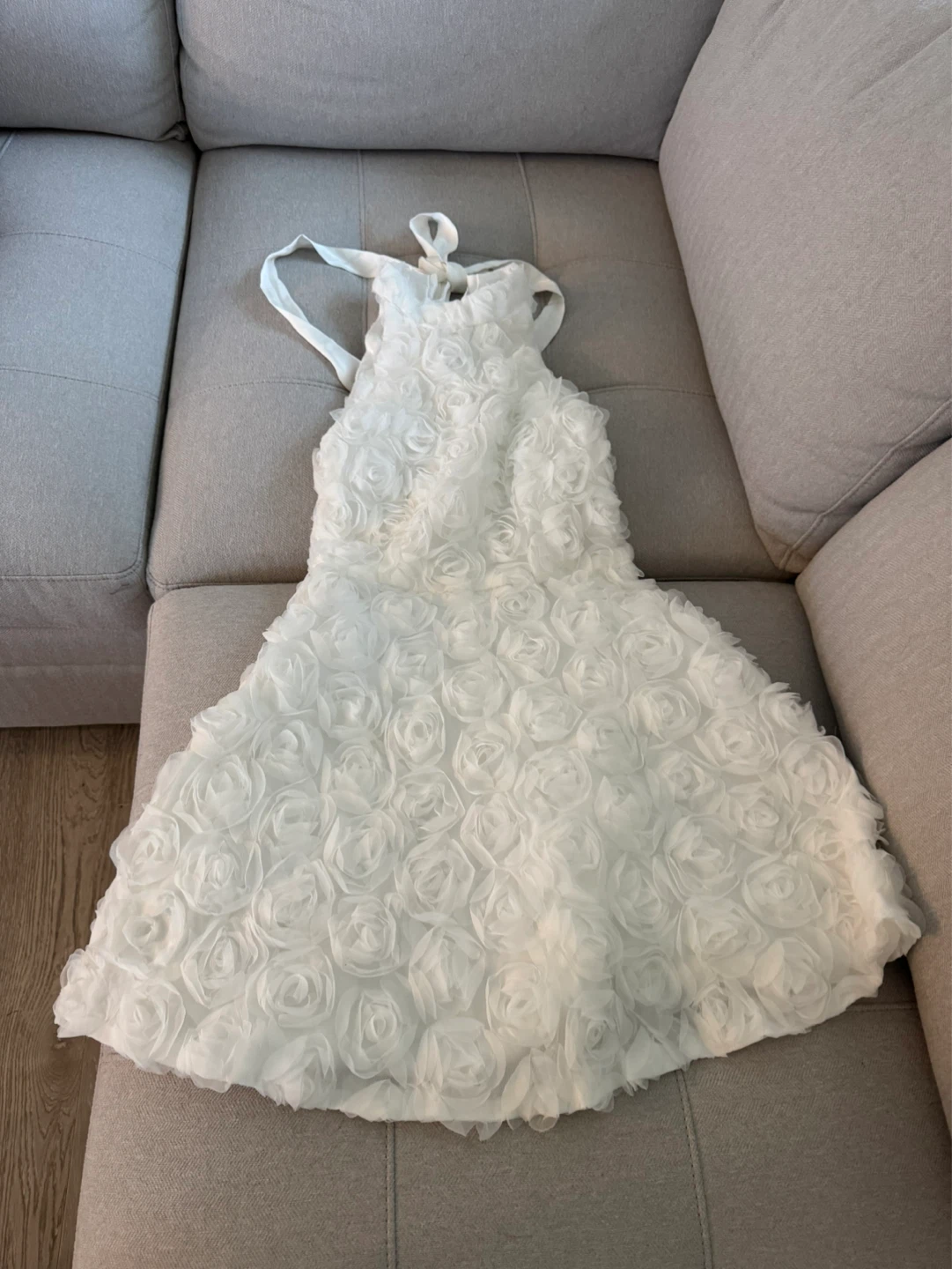 White floral dress