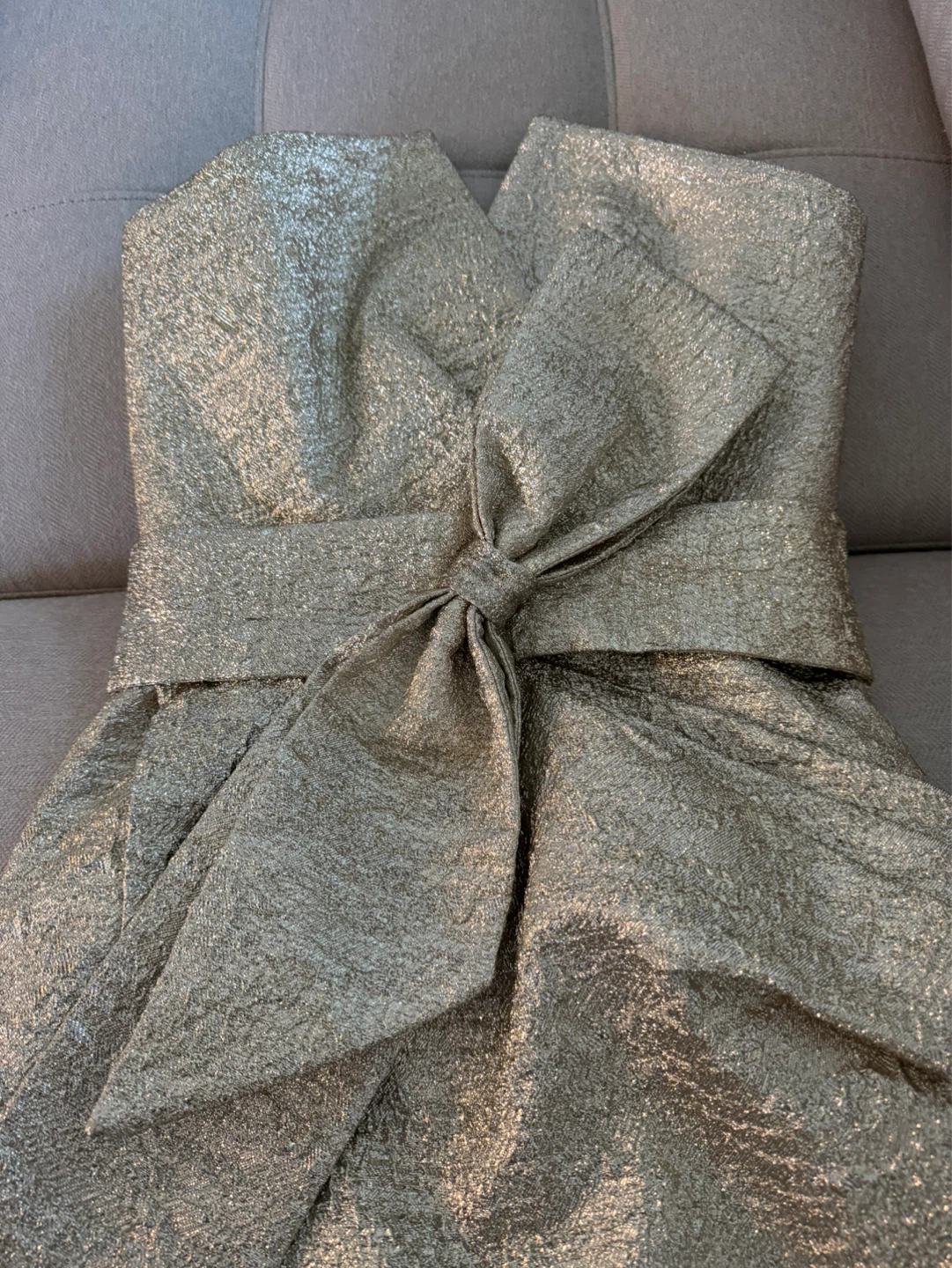 Gold mini dress - photo 2