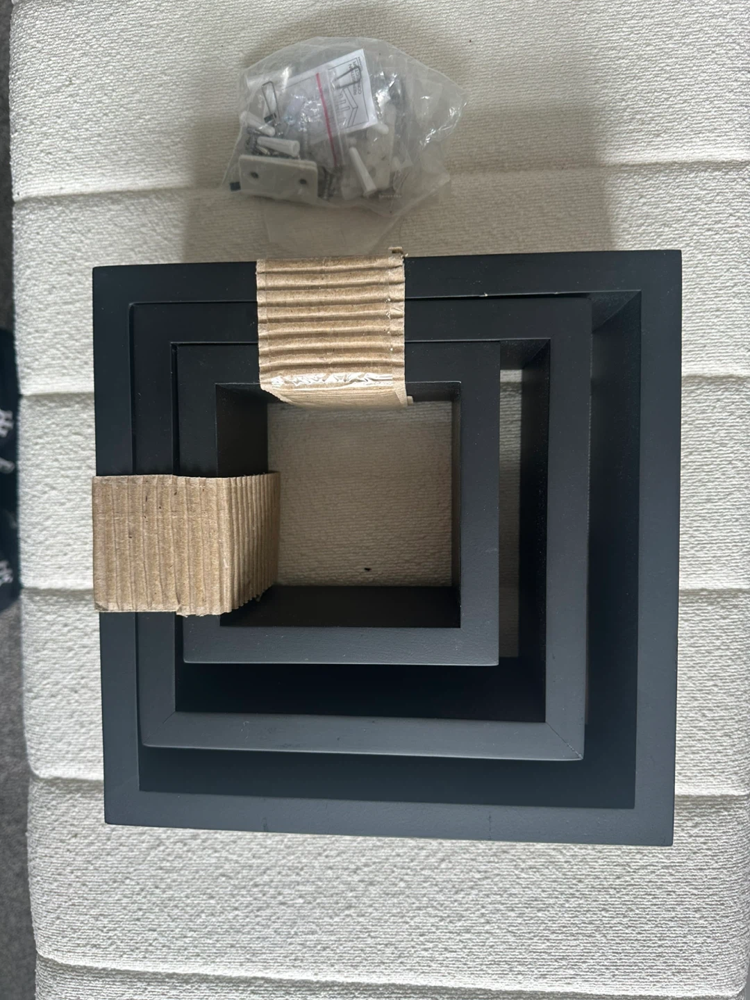 3 Piece Cube Set Black - photo 3