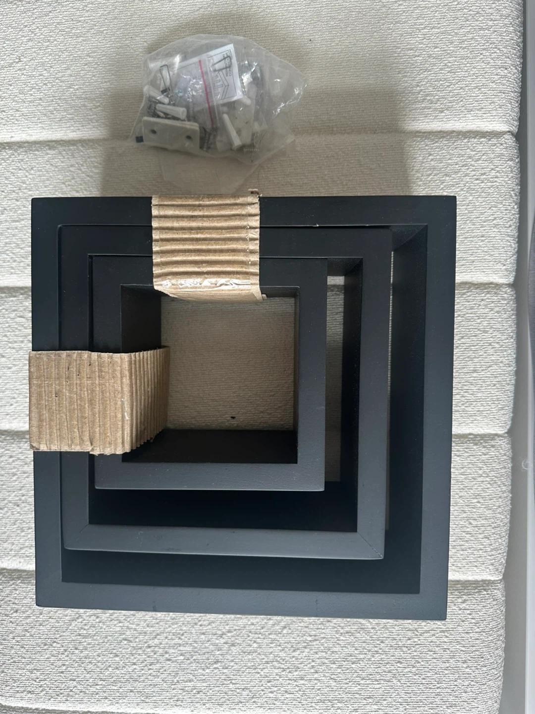 3 Piece Cube Set Black