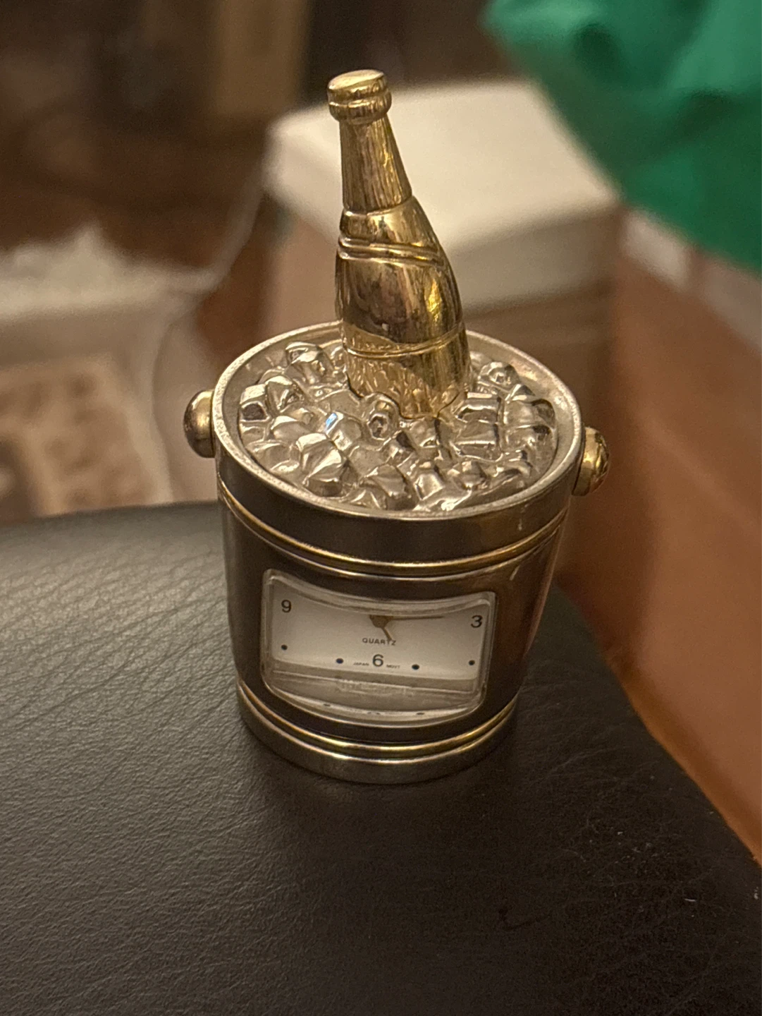 Champagne Bottle Ice Bucket Novelty Quartz Clock