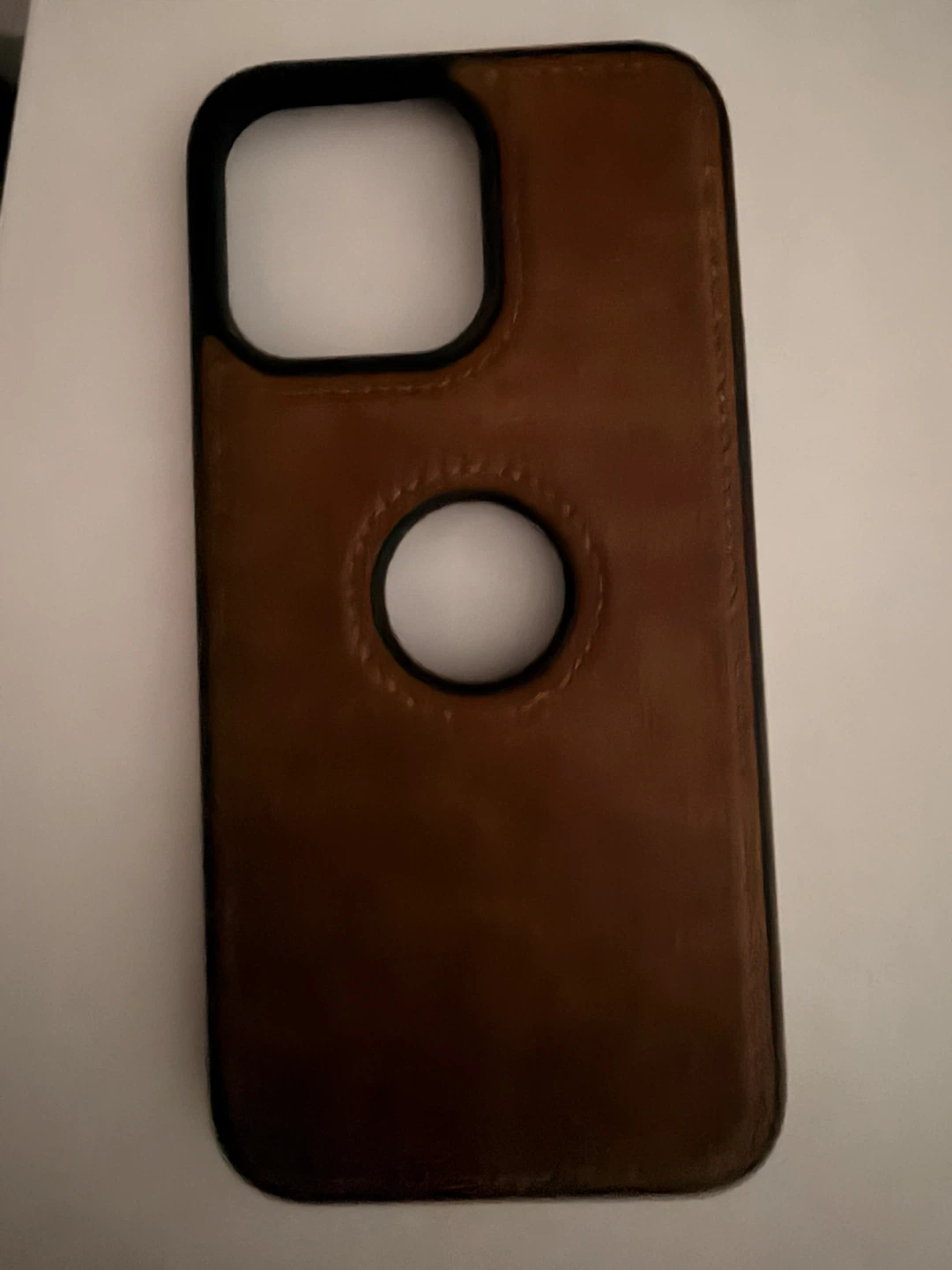 Brown Leather Phone Case