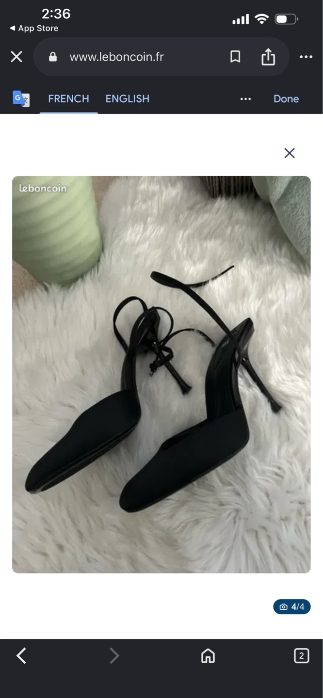 ZARA Black Heeled Sandals - Size 36 - photo 2