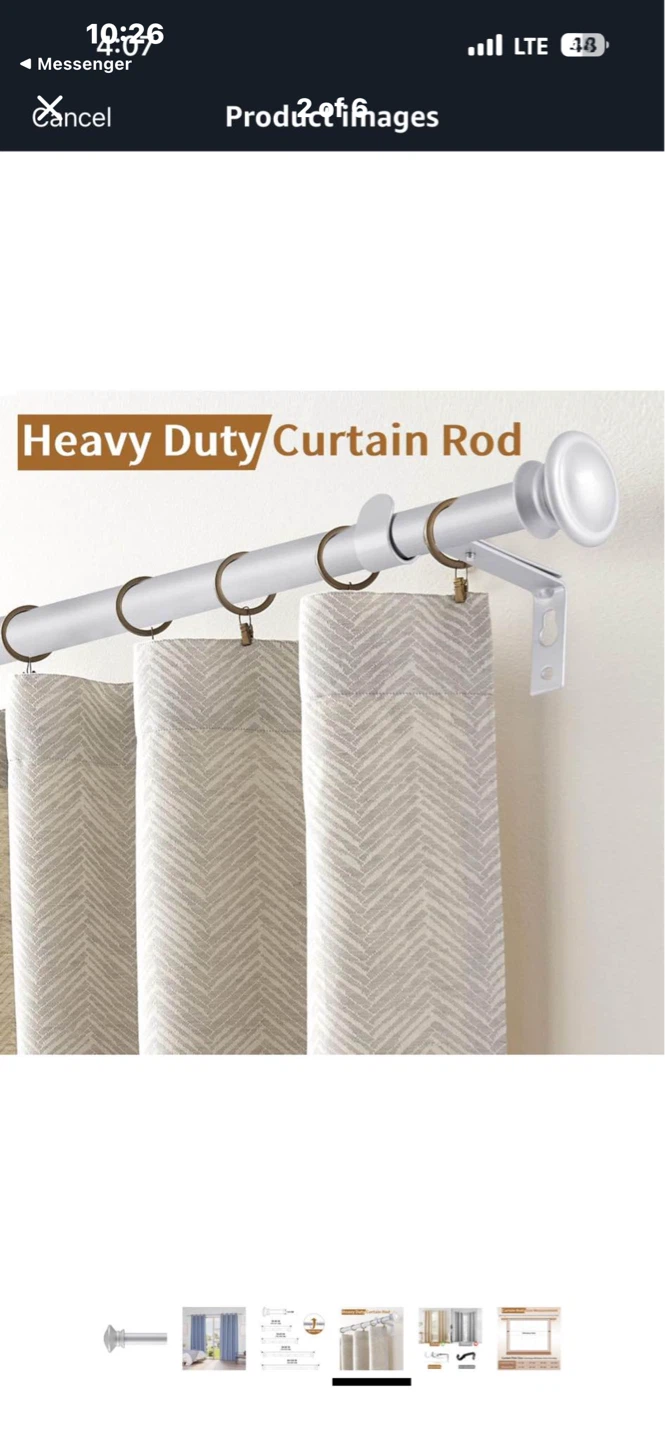 Heavy Duty Curtain Rod - photo 2