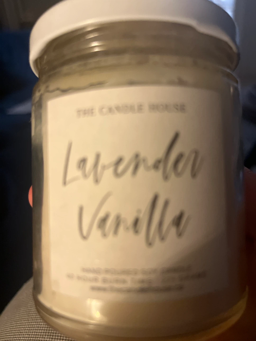 The Candle House Lavender Vanilla Hand Poured Soy Candle