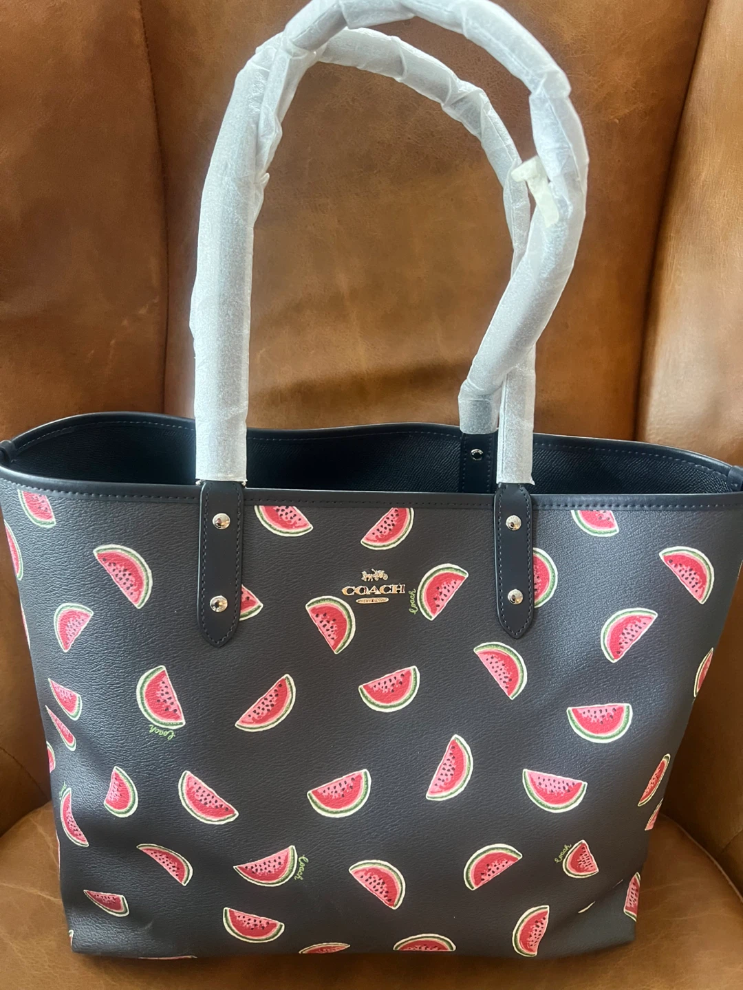 Coach Watermelon Print Tote Bag