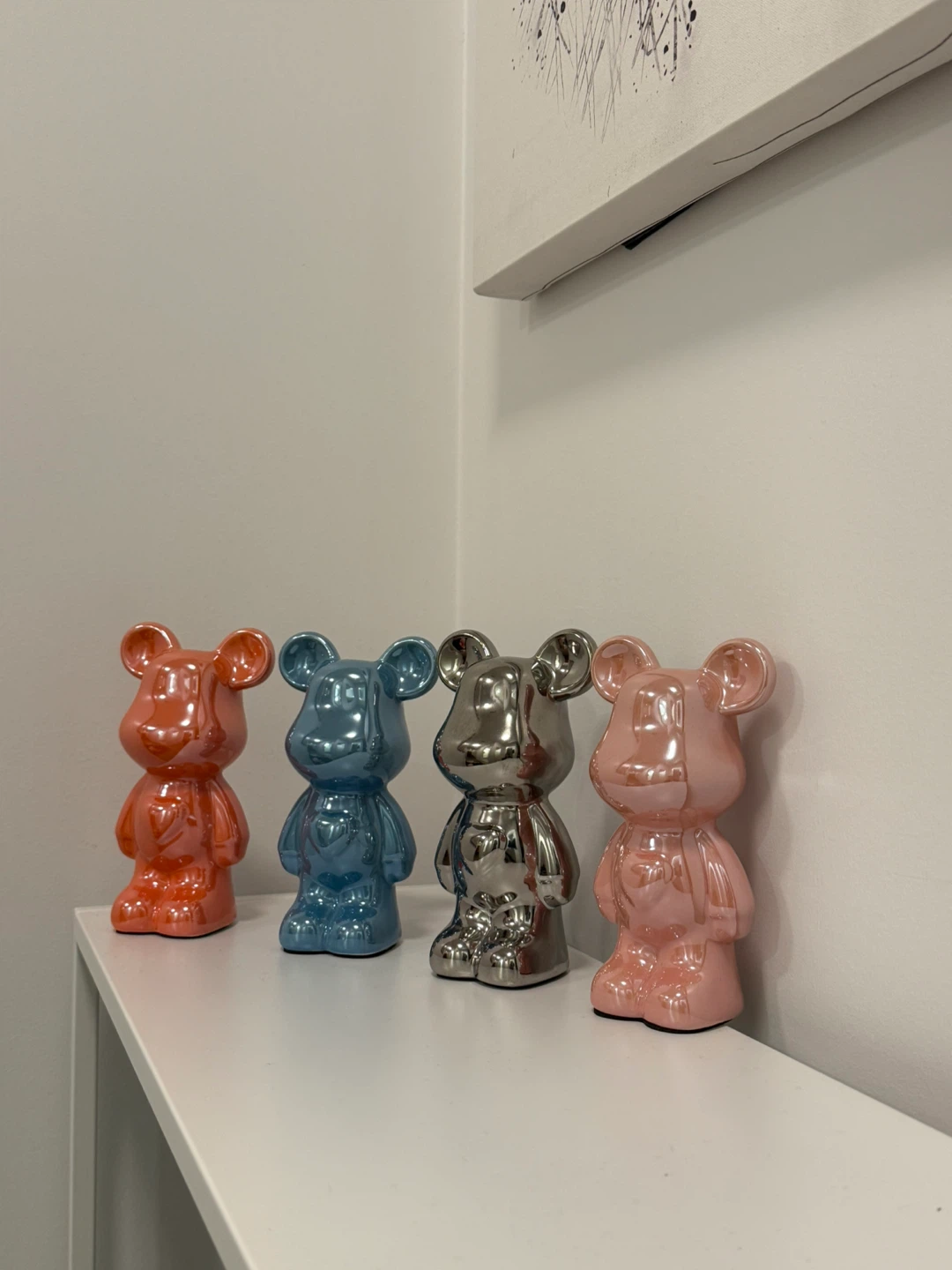 Set of 4 Decorative Bear Figurines – $25 for All - photo 2
